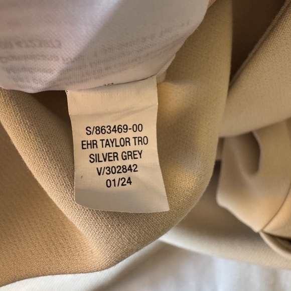 Old Navy Extra High Rise Taylor Wide Leg Trousers Cream Size Small Office Career - Picture 9 of 14